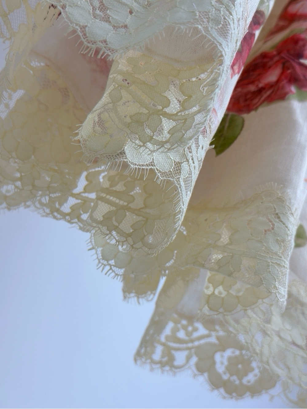 Zimmermann Cream Floral Bustier Midi Dress with Gold Chain Straps - Picture 8 of 9